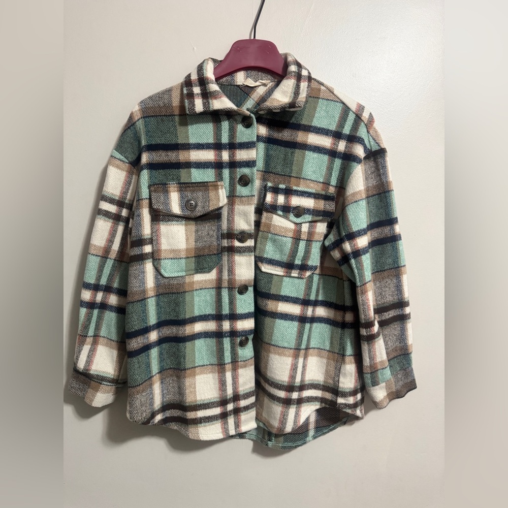 Altar’d State Plaid Woman’s Shaket Size XS